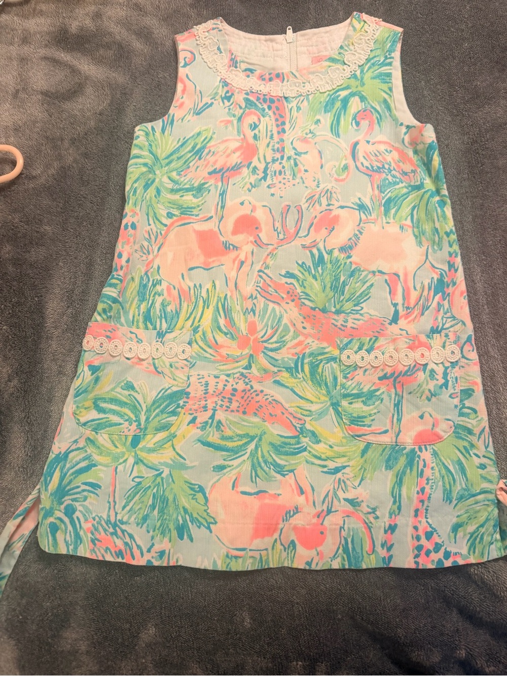 Lilly Pulitzer Floral Shift Dress in Pink, Aqua & Green